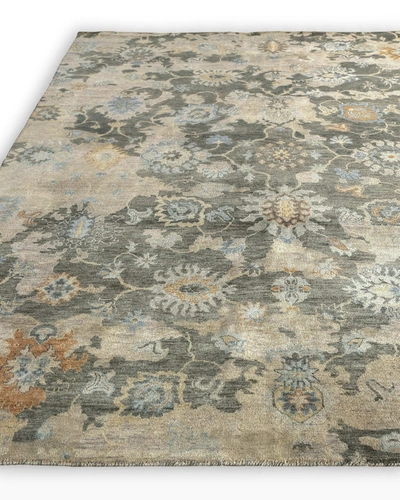 Exquisite Rugs Carpinteria Hand-knotted Rug, 10' X 14' In Brown/ivory
