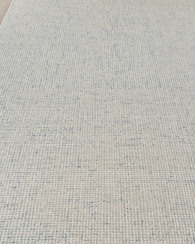 Exquisite Rugs Merida Hand-tufted Rug, 9' X 12' In Light Blue/ivory