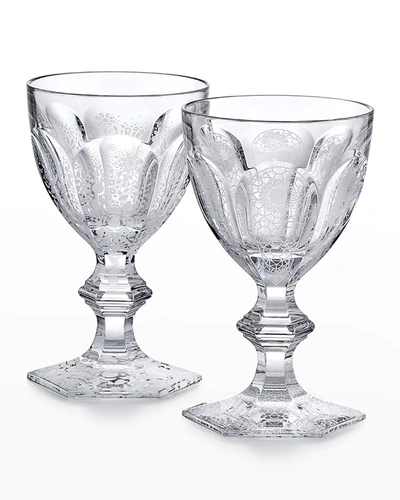BACCARAT HARCOURT BY MARCEL WANDERS ETCHED #3 GLASSES, SET OF 2,PROD248180125