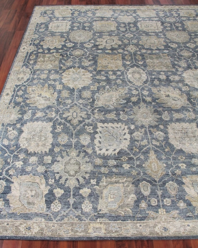 Exquisite Rugs Seabrook Hand-knotted Rug, 6' X 9' In Blue