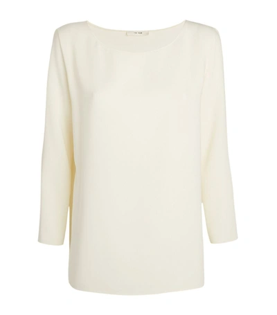 The Row Penny Pullover Top In White