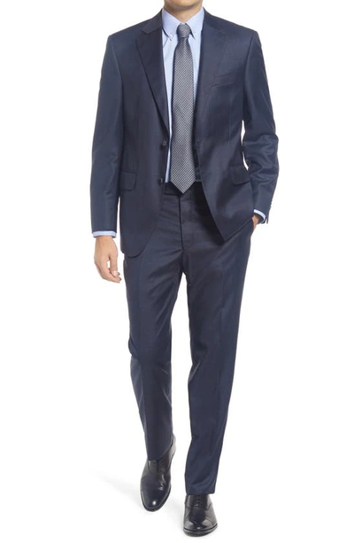 Peter Millar Classic Fit Solid Navy Wool Suit
