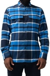 Good Man Brand Plaid Flannel Button-up Shirt In Blue Plaid