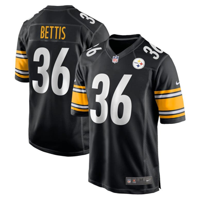 Nike Jerome Bettis Black Pittsburgh Steelers Retired Player Game Jersey