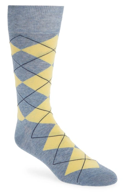 Cole Haan Argyle Socks In Stonewash Heather