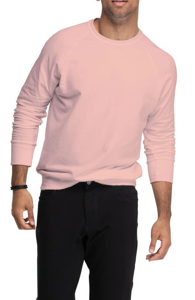 Swet Tailor High & Mighty Stretch Cotton Sweatshirt In Pearl Blush