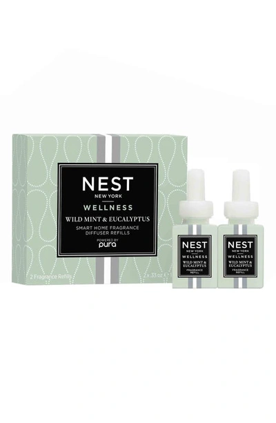 Nest New York Pura Smart Home Fragrance Diffuser Refill Duo In Wild Mint