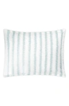 Matouk Attleboro Stripe Print Pillow Sham In Pool