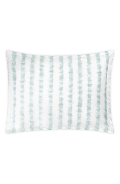 Matouk Attleboro Stripe Print Pillow Sham In Pool
