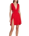 Alaïa Edition 1986 Ruched Strappy Mini Dress In Ecarlate