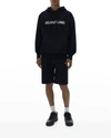 Helmut Lang Men's Core Logo Pullover Hoodie In White