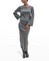 Splendid Rumi Rib-knit Cotton Sweater In Hthr Charcoal