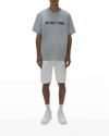 Helmut Lang Melange Logo-print T-shirt In Grey