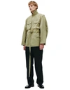 FEAR OF GOD BELTED COTTON JACKET IN ARMY,FG30/013DUK/314