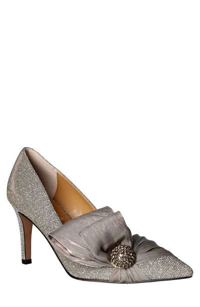 J. Reneé Hirisha Pointed Toe Pump In Pewter