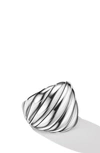 David Yurman Sterling Silver Sculpted Cable Ring In Silver