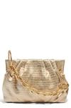 House Of Want Chill Vegan Leather Frame Clutch In Soft Gold
