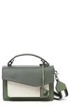 Botkier Cobble Hill Leather Crossbody Bag In Army Green Combo