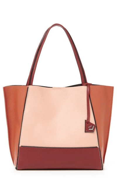 Botkier Soho Leather Tote In Terracotta Combo