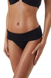 Melissa Odabash Brussels Mid-rise Bikini Bottoms In Mazy Black