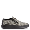 Giuseppe Zanotti Monogram Print Slip-on Sneakers In Multicolor