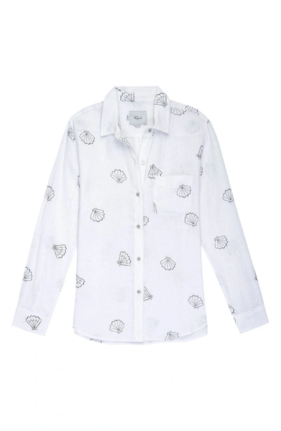 Rails Charli Shirt In Gold Scallop Shells