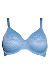 Wacoal Visual Effects Unlined Underwire Minimizer Bra In Blue Yonder