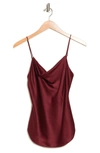 Cinq À Sept Marta Silk Satin Camisole In Sangria