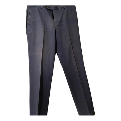 Pre-owned Brooks Brothers Trousers In Blue