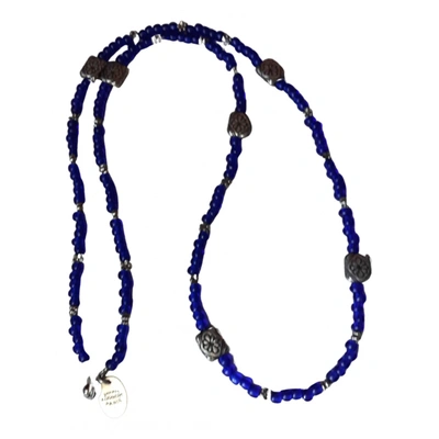 Pre-owned Philippe Audibert Long Necklace In Blue