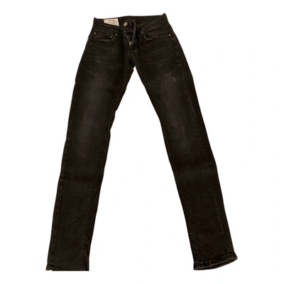 Pre-owned Dondup Straight Jeans In Black
