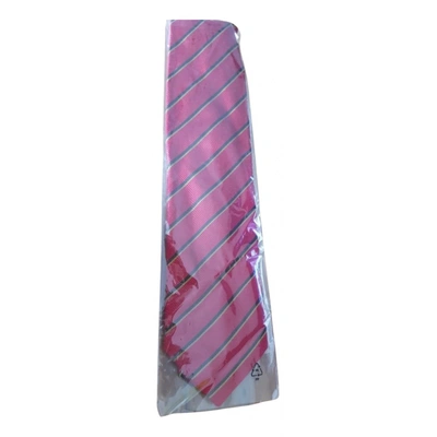 Pre-owned Les Copains Silk Tie In Red
