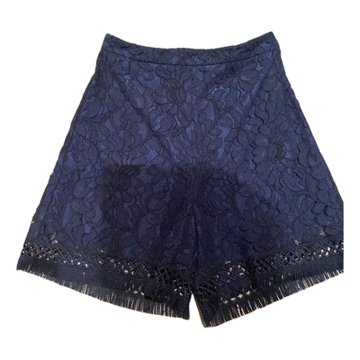 Pre-owned Pinko Shorts In Navy