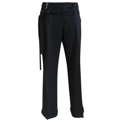 Pre-owned Comptoir Des Cotonniers Straight Pants In Black