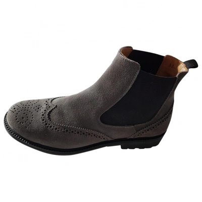 Pre-owned Gallucci Ankle Boots In Grey