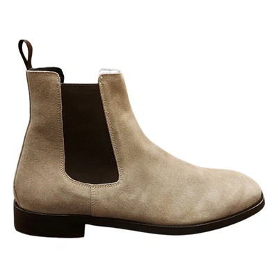 Pre-owned J. Lindeberg Boots In Beige