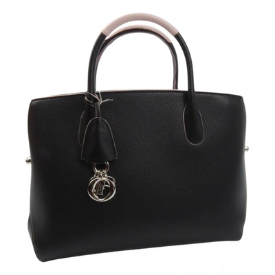 Pre-owned Dior Leather Handbag In Black
