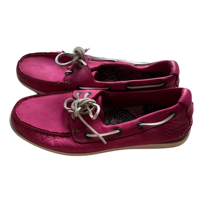 Pre-owned Paul Smith Leather Flats In Pink