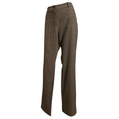Pre-owned Max Mara Wool Straight Pants In Other