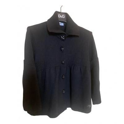 Pre-owned Moschino Cheap And Chic Wool Cardigan In Black