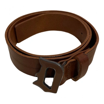 Pre-owned Dondup Belt In Brown