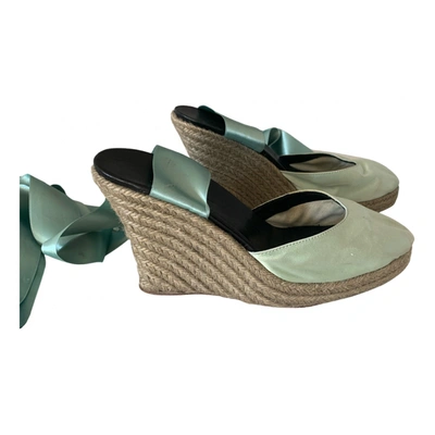 Pre-owned Sonia Rykiel Cloth Sandals In Green