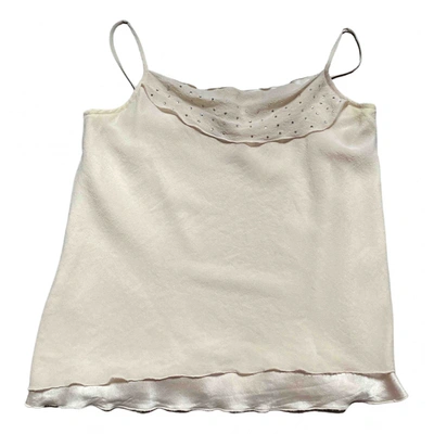 Pre-owned Maska Silk Camisole In Beige