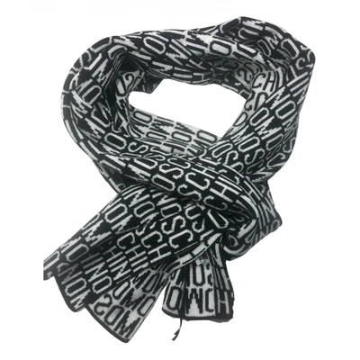Pre-owned Moschino Wool Scarf & Pocket Square In Black