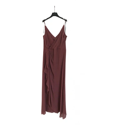 Pre-owned Atos Lombardini Dress In Burgundy