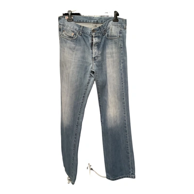 Pre-owned Massimo Dutti Straight Jeans In Blue