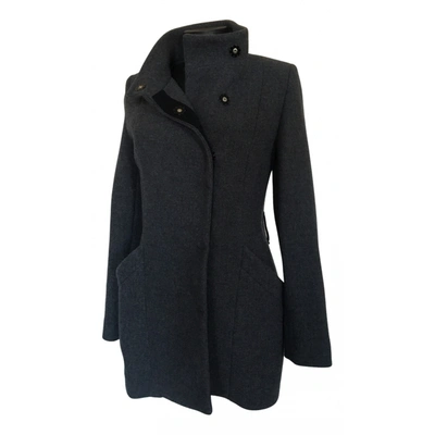 Pre-owned Atos Lombardini Wool Coat In Grey