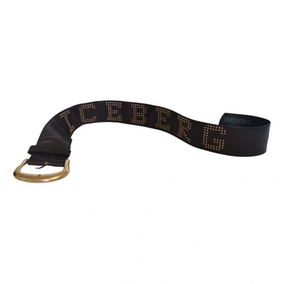 Pre-owned Iceberg Leather Belt In Brown