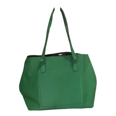 Pre-owned Stefanel Vegan Leather Handbag In Green