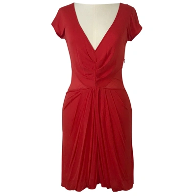 Pre-owned Alessandro Dell'acqua Mini Dress In Red
